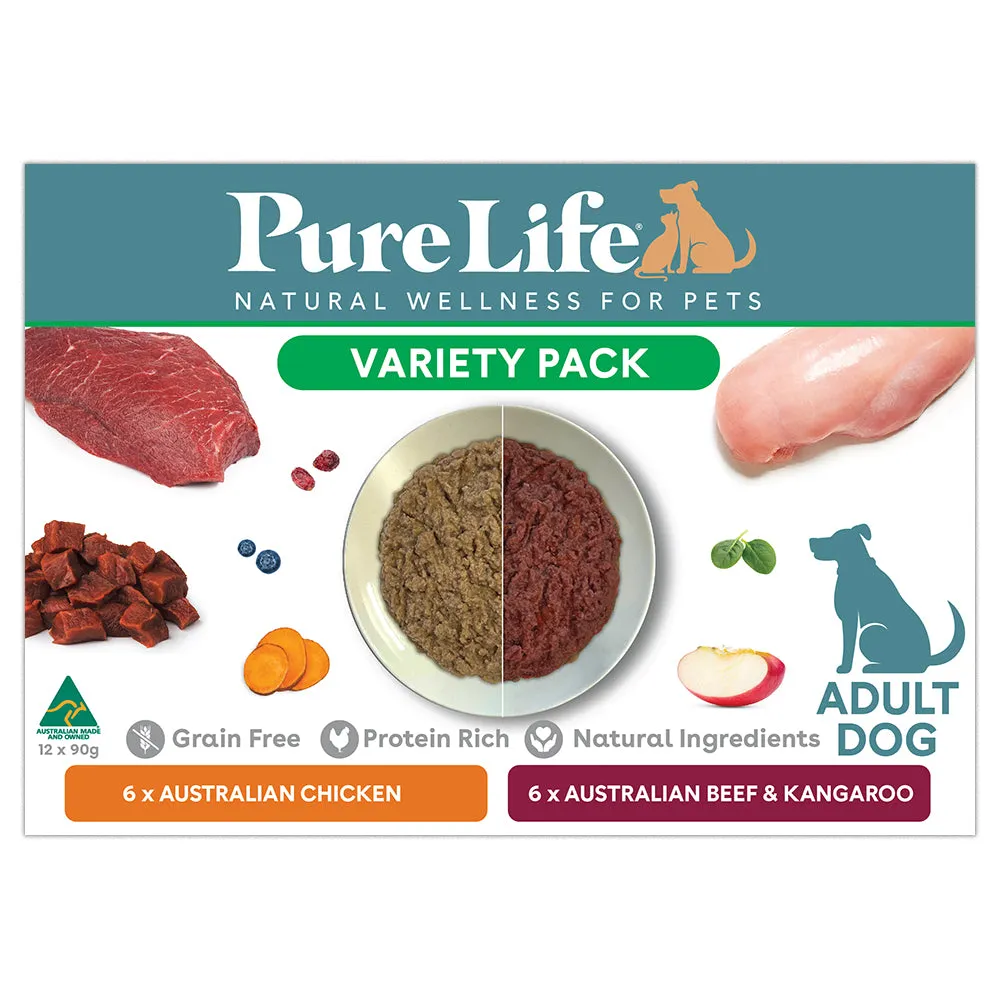 Pure Life Wet Food - Variety Pack For Adult Dogs