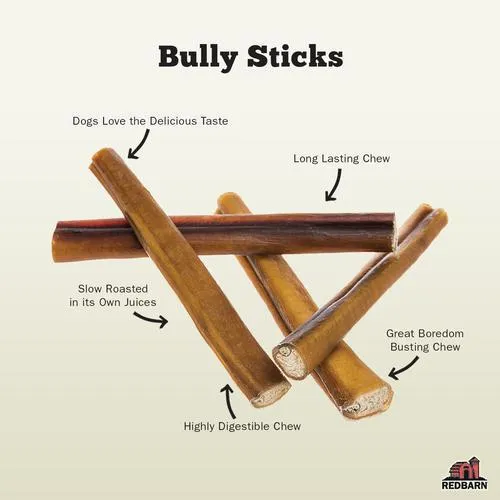 Redbarn Odor-Free Bully Stick Chew for Dogs