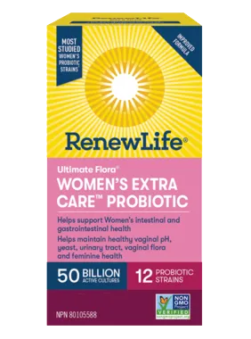 Renew Life Ultimate Flora Women's Extra Care 50 Billion 30 Vegetarian Capsules