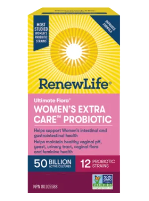 Renew Life Ultimate Flora Women's Extra Care 50 Billion 30 Vegetarian Capsules