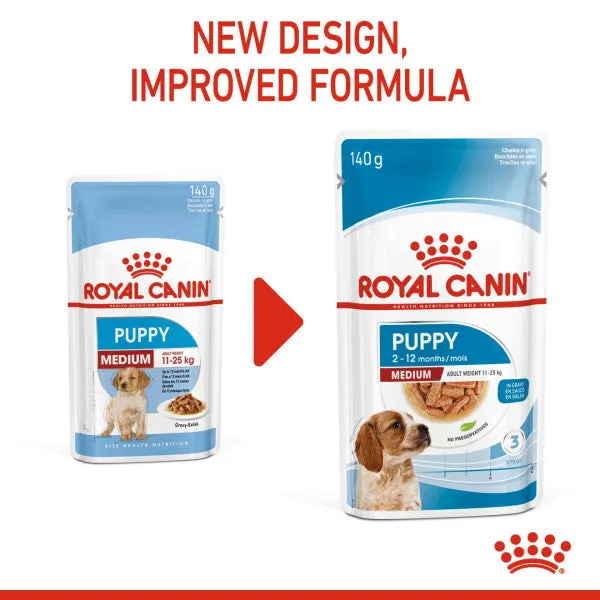 Royal Canin | Size Health Nutrition Wet Dog Food | Medium Puppy - 140g