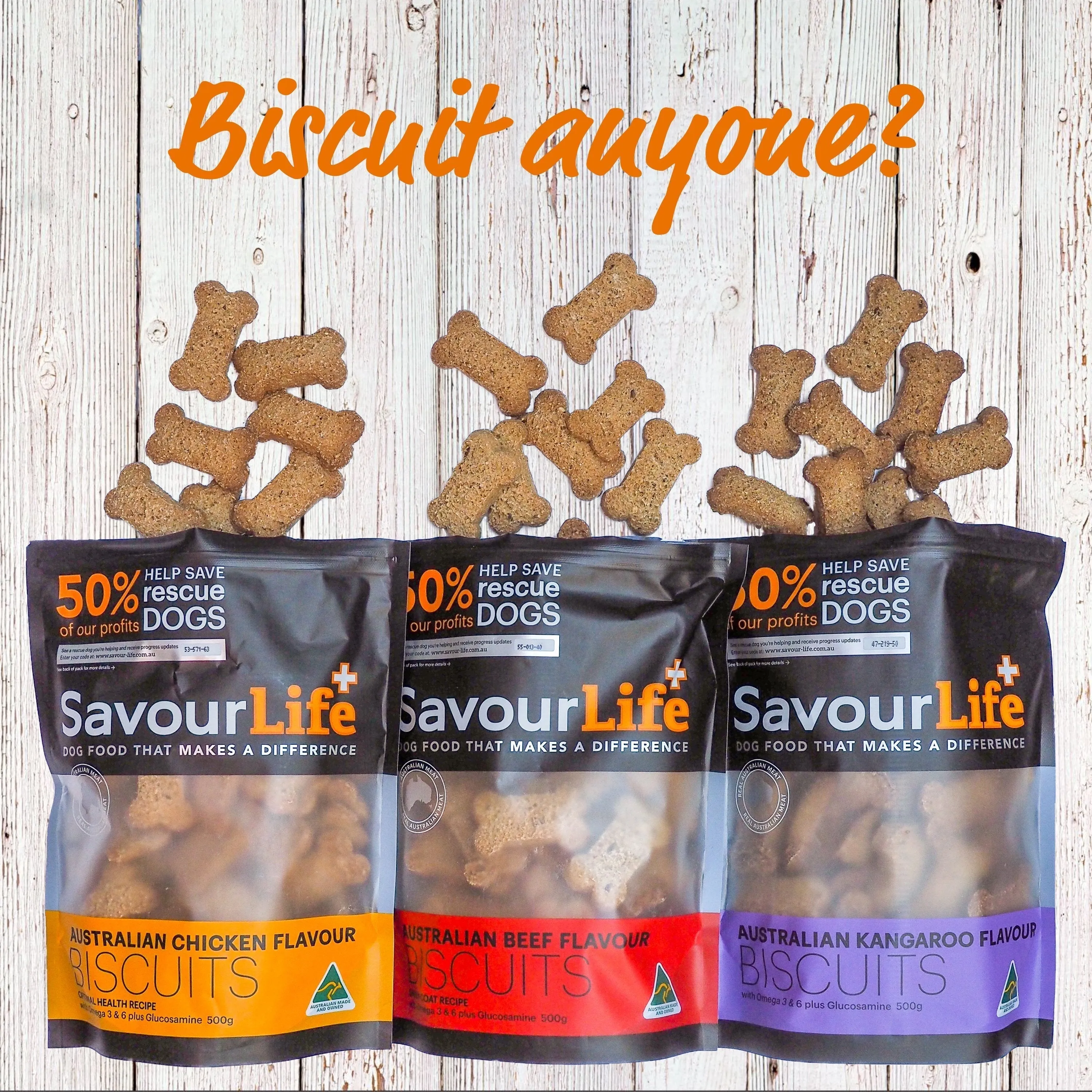 SavourLife Australian Beef Biscuits Dog Treats 500g