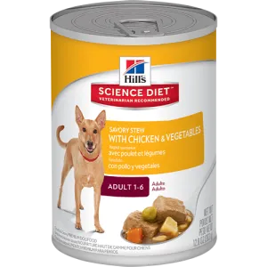 Science Diet Adult Chicken & Vegetable Stew Wet Dog Food