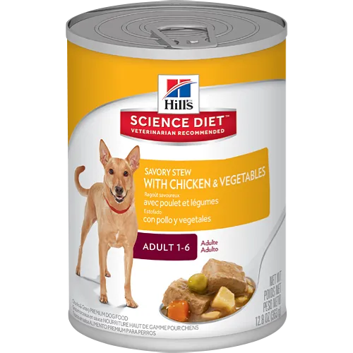 Science Diet Adult Chicken & Vegetable Stew Wet Dog Food