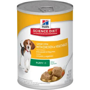 Science Diet Puppy Savory Stew with Chicken & Vegetables Wet Dog Food