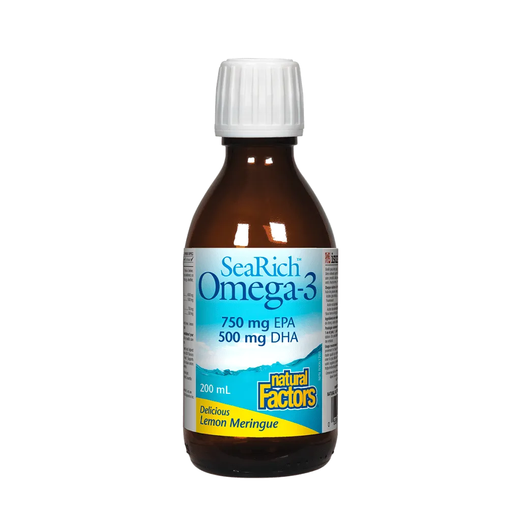 SeaRich Omega-3 750 mg EPA / 500 mg DHA, Lemon Meringue Liquid