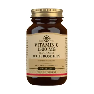 Solgar Vitamin C 1500mg with Rose Hips 90 Tablets