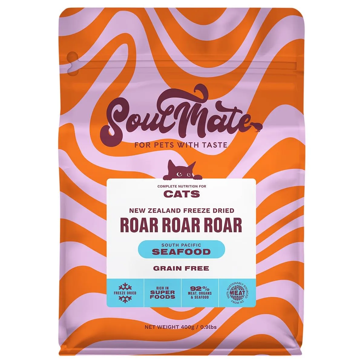 SoulMate Roar Roar Roar Freeze Dried South Pacific Seafood Dry Cat Food