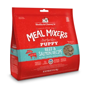 Stella & Chewy's Dog Freeze-Dried Meal Mixers Perfectly Puppy - Beef & Salmon 18oz (EXP OCT 2024)