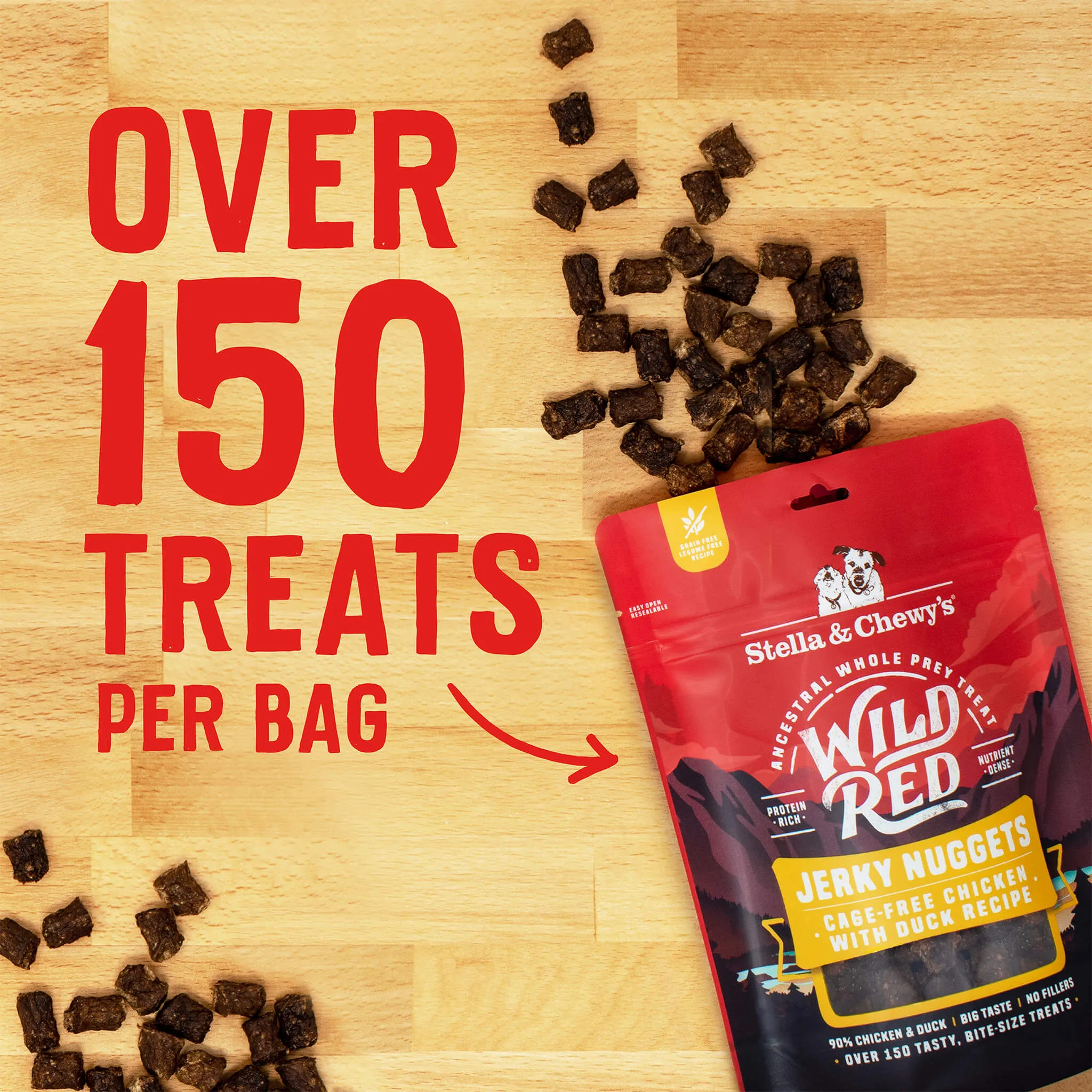 Stella & Chewy's Wild Red Jerky Nuggets 6oz