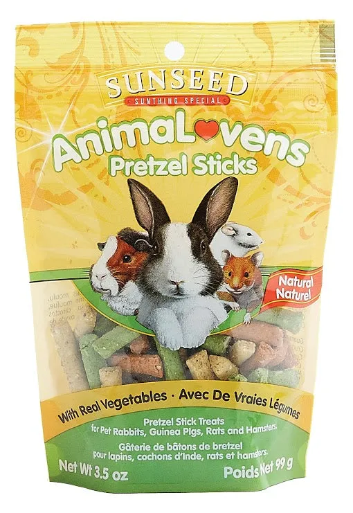 Sunseed AnimaLovens Pretzel Sticks For Small Animals 3.5oz