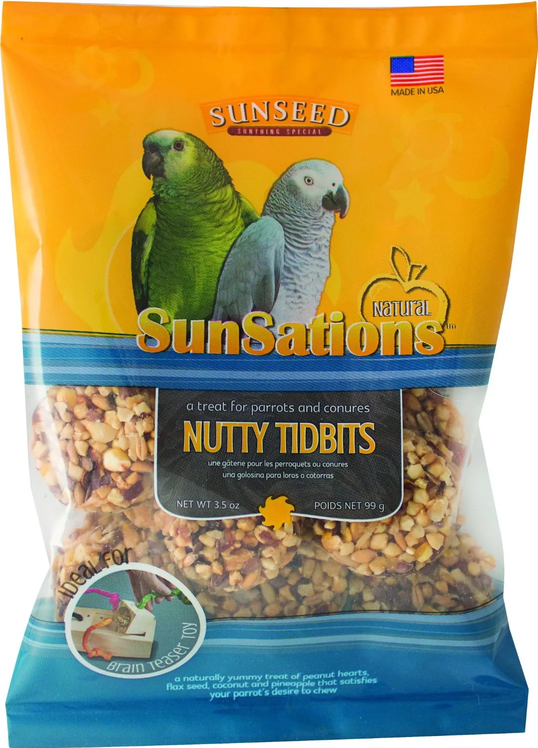 Sunseed SunSations Nutty Tidbits Bird Treat 3.5oz