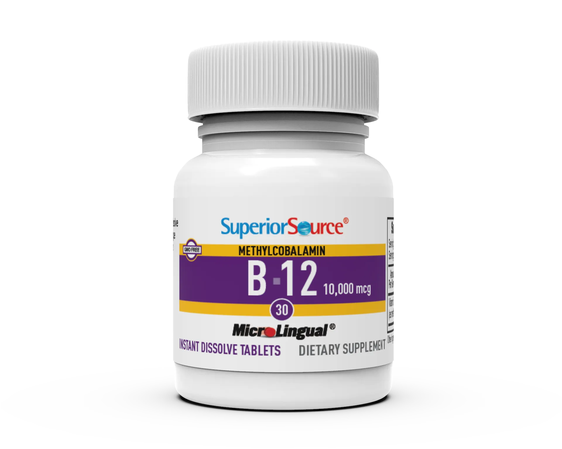 Superior Source NO SHOT Methylcobalamin Extra Strength B-12 10,000 mcg