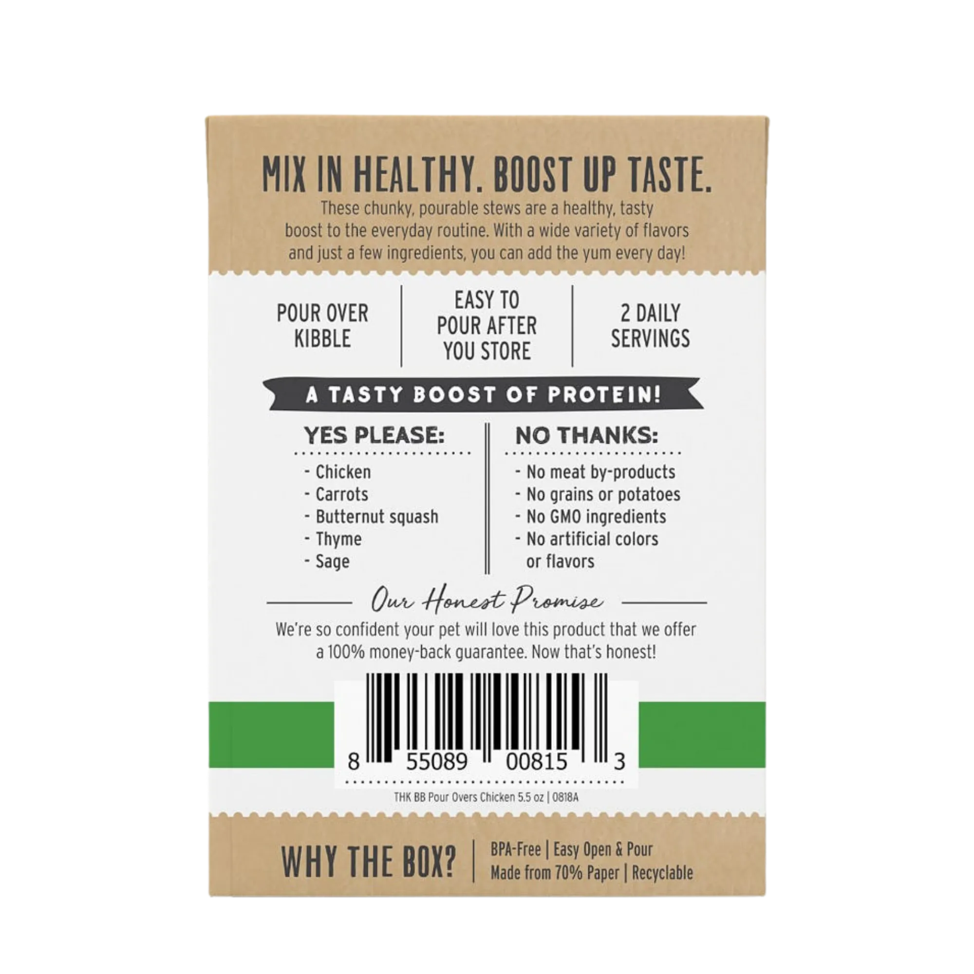 The Honest Kitchen Bone Broth Pour Overs Chicken Stew 5.5 oz