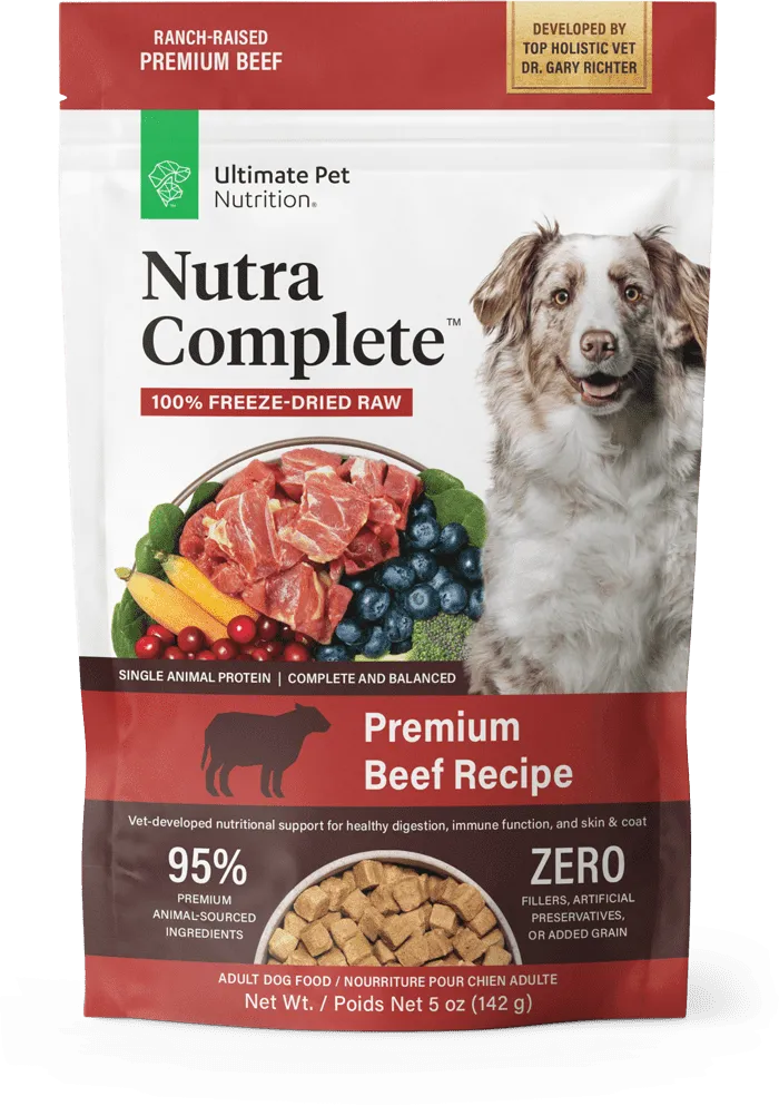 Ultimate Pet Nutrition Nutra Complete Premium Freeze-Dried Raw Dog Food Bundle!