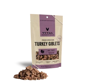 Vital Essentials Dog Treats Turkey Giblets