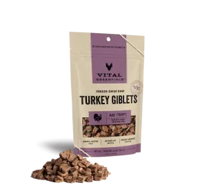 Vital Essentials Freeze-Dried Raw Turkey Giblets Dog Treats