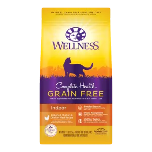 Wellness Cat Complete Health Grain Free Indoor Deboned Chicken & Chicken Meal Recipe 5.5lb