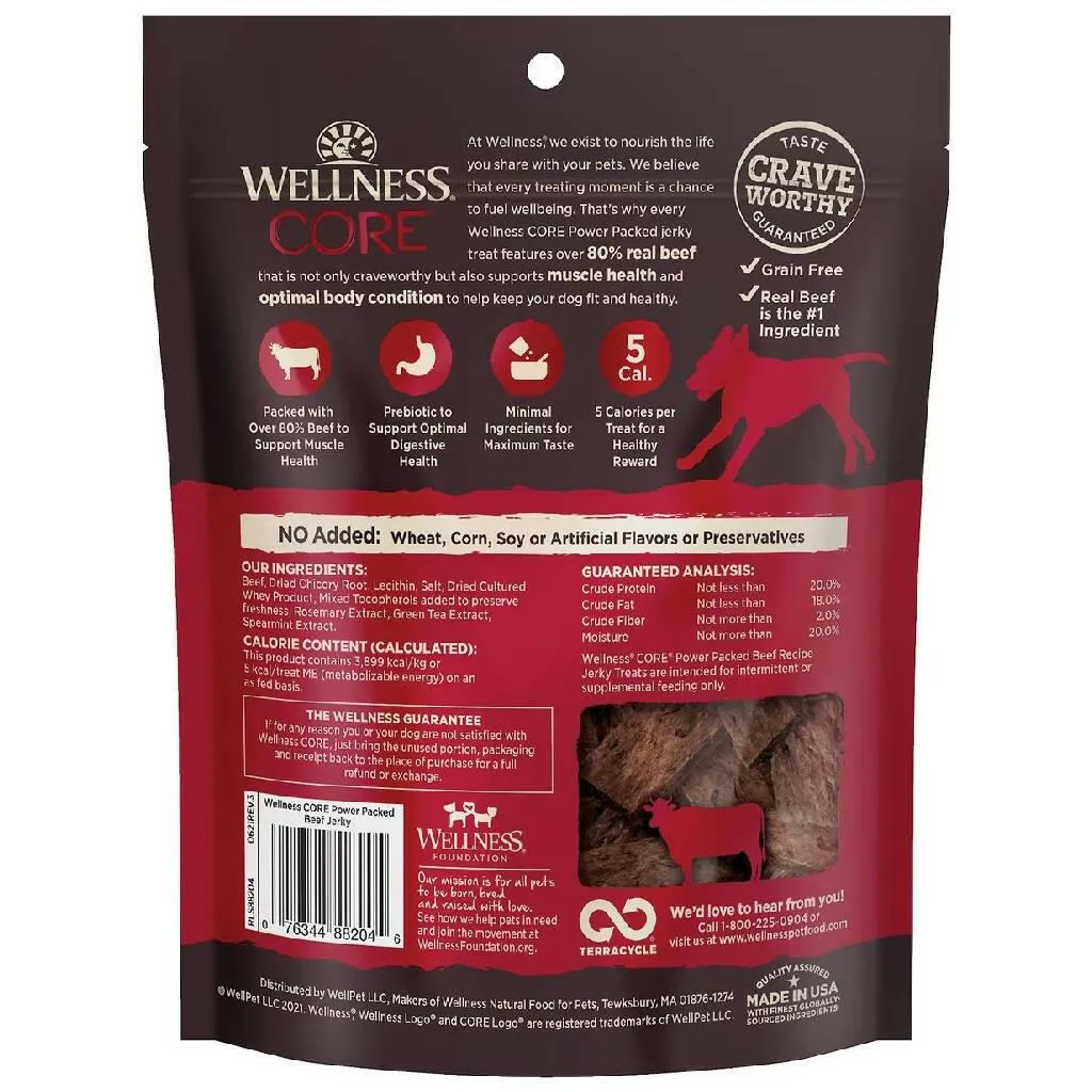 Wellness CORE Free Pure Rewards Grain Free Beef Jerky Dog Bites (4 oz)