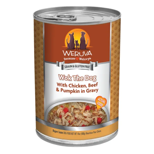 Weruva Wok the Dog with Chicken, Beef & Pumpkin in Gravy Canned Dog Food