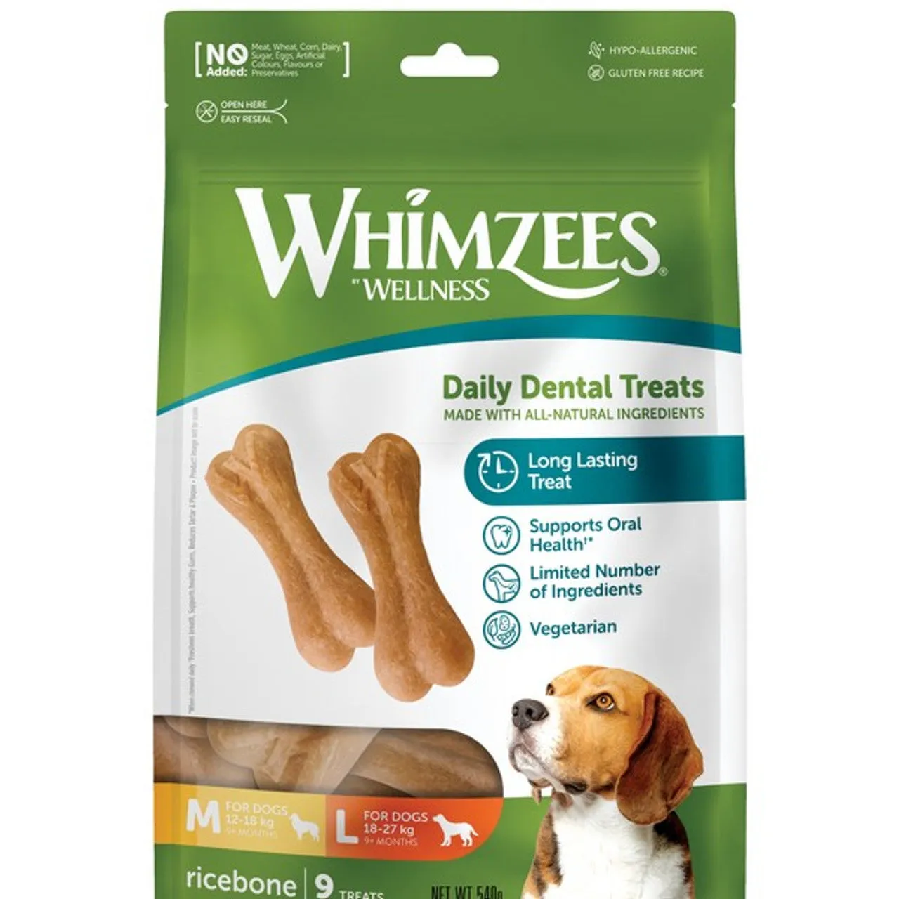 Whimzees by Wellness Daily Dental Rice Bone