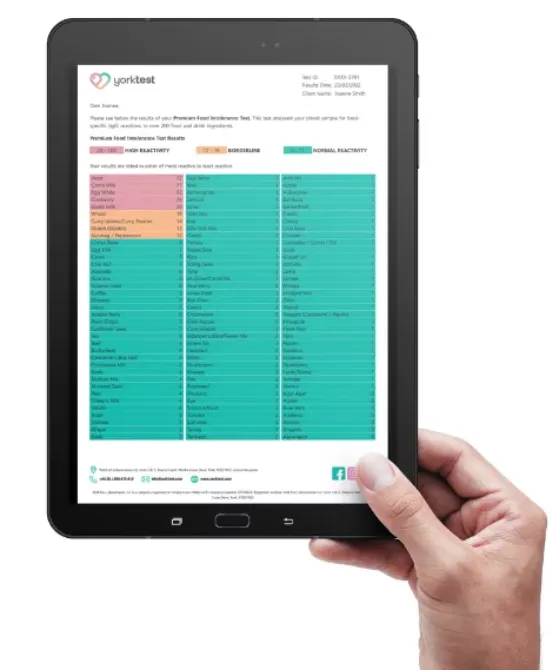 Yorktest Premium Food Intolerance Test